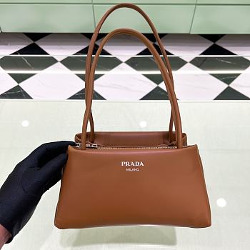 Fortok Prada Shoulder Bag in Brown 1BA368 25x13x13.5cm