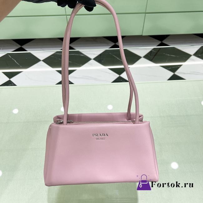 Fortok Prada Shoulder Bag in Pink 1BA368 25x13x13.5cm - 1