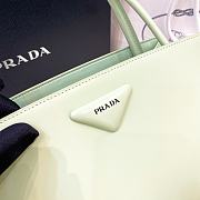 Fortok Prada Spazzolato Handbag in Green 1BA327 33x18x13.5cm - 6