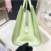 Fortok Prada Spazzolato Handbag in Green 1BA327 33x18x13.5cm - 5