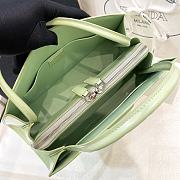 Fortok Prada Spazzolato Handbag in Green 1BA327 33x18x13.5cm - 4