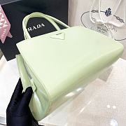 Fortok Prada Spazzolato Handbag in Green 1BA327 33x18x13.5cm - 3