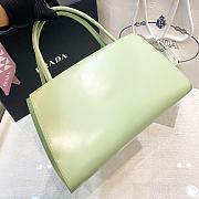 Fortok Prada Spazzolato Handbag in Green 1BA327 33x18x13.5cm - 2
