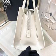 Fortok Prada Spazzolato Handbag in White 1BA327 33x18x13.5cm - 4