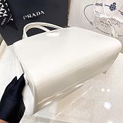 Fortok Prada Spazzolato Handbag in White 1BA327 33x18x13.5cm - 3