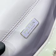 Fortok Prada Brushed leather Shoulder Bag in Light Purple 1BH189 17x9.5x3.5cm - 4