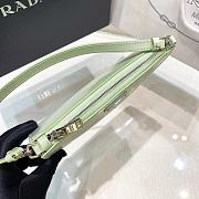 Fortok Prada Saffiano Leather Mini Bag in Green 1BC155 20x12x4.5cm - 5