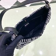 Fortok Prada Cleo Knitted Jacquard Bag 1BC499 27x19x5cm - 5