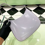 Fortok Prada Cleo Brushed Leather Shoulder Bag Purple 27cm - 6