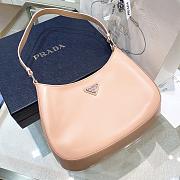 Fortok Prada Cleo Brushed Leather Shoulder Bag Beige 27cm - 1
