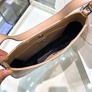 Fortok Prada Cleo Brushed Leather Shoulder Bag Beige 27cm - 4