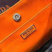 Fortok Prada Cleo Brushed Leather Shoulder Bag Orange 27cm - 3