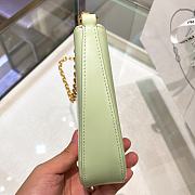 Fortok Prada Hobo Calfskin Armpit Bag In Green 25.5x15.5x4cm - 6