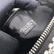 Fortok Prada Crystal Triangle Bag Black 1BH190 26x14x12cm - 6