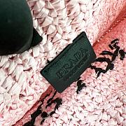 Fortok Prada Metallic Small Crochet Tote Bag in Pink 24x24x8cm - 4