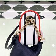 Fortok Dior Small Vibe Hobo Bag Lambskin Red 20×15×7cm - 4