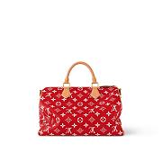 Fortok Louis Vuitton Speedy P9 Bandoulière 40 Bag in Red M24420 40x26x23cm - 2