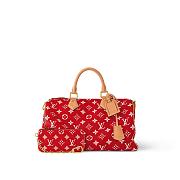 Fortok Louis Vuitton Speedy P9 Bandoulière 40 Bag in Red M24420 40x26x23cm - 4