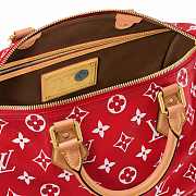 Fortok Louis Vuitton Speedy P9 Bandoulière 40 Bag in Red M24420 40x26x23cm - 6