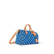 Fortok Louis Vuitton Speedy P9 Bandoulière 40 Bag in Blue M24418 40x26x23cm - 2