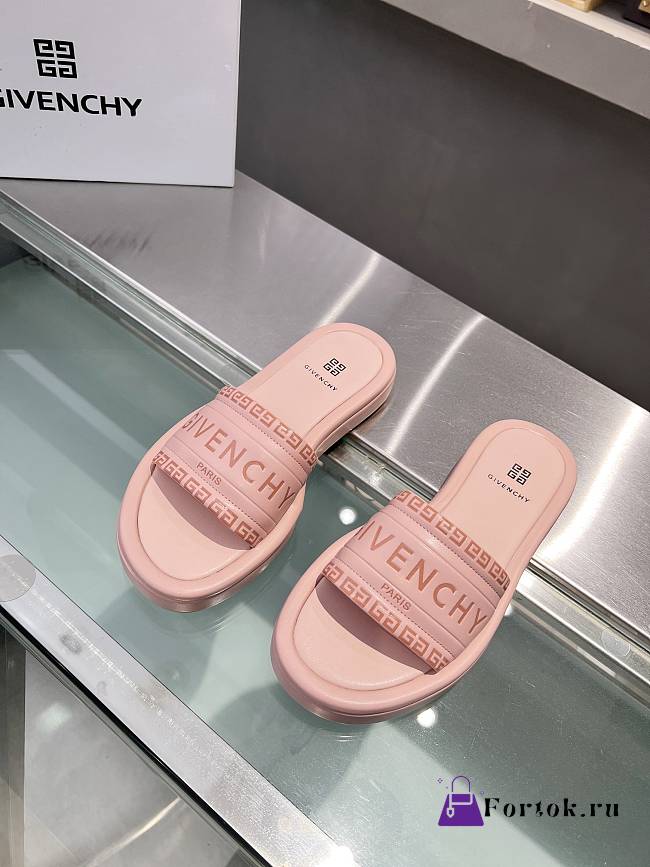 Fortok Givenchy Slides in Pink - 1