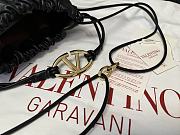 Fortok Valentino Garavani VLogo Pouf Bucket Bag Black 23x19x14cm - 4