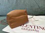 Fortok Valentino Garavani VLogo Pouf Bucket Bag Brown 23x19x14cm - 6