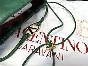 Fortok Valentino Garavani VLogo Pouf Bucket Bag Green 23x19x14cm - 6