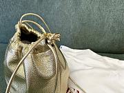 Fortok Valentino Garavani VLogo Pouf Bucket Bag Gold 23x19x14cm - 2