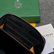 Fortok Goyard Short Zipper Wallet in Black 11.5x9.5x2cm - 3