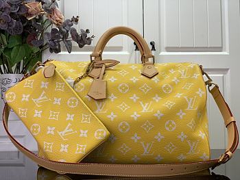 Fortok Louis Vuitton Speedy P9 Bandoulière 40 Bag in Yellow M24419 40x26x23cm