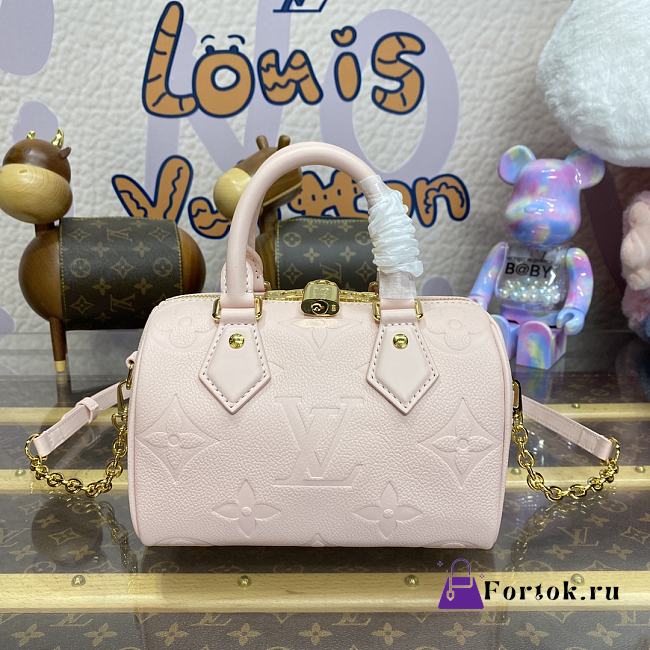 Fortok Louis Vuitton Speedy Bandoulière 20 Bag Opal Pink M47136 20.5x13.5x12cm - 1
