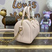 Fortok Louis Vuitton Speedy Bandoulière 20 Bag Opal Pink M47136 20.5x13.5x12cm - 5