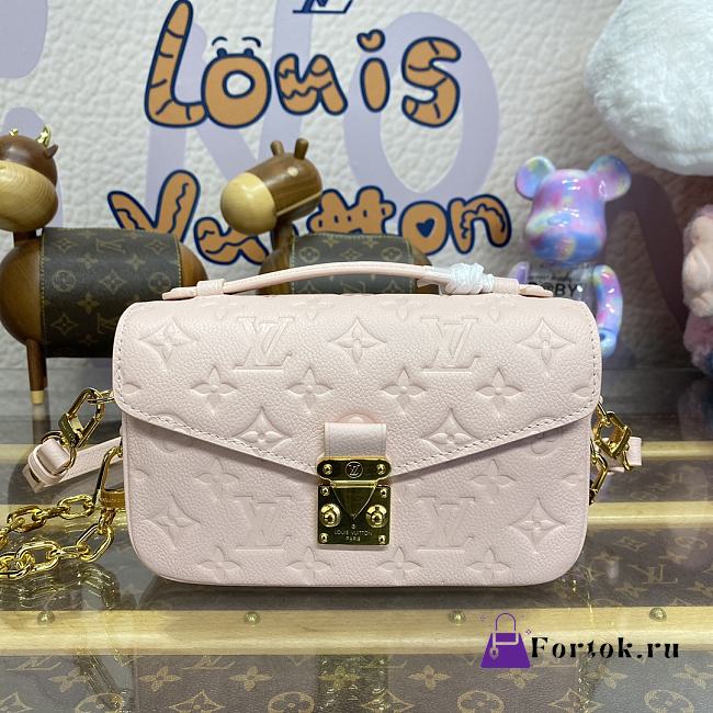 Fortok Louis Vuitton Pochette Métis East West Bag Opal Pink M47045 21.5x6x13.5cm - 1