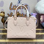 Fortok Louis Vuitton OnTheGo PM Bag Opal Pink M47135 25x19x11.5cm - 1