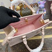 Fortok Louis Vuitton OnTheGo PM Bag Opal Pink M47135 25x19x11.5cm - 4