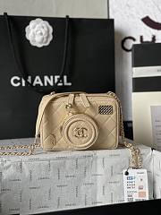 Fortok Chanel 24S Camera Bag Beige 11.5x16x6cm - 1