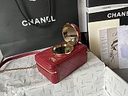 Fortok Chanel 24S Camera Bag Red 11.5x16x6cm - 6