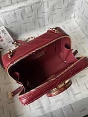 Fortok Chanel 24S Camera Bag Red 11.5x16x6cm - 2