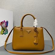 Fortok Prada Galleria Saffiano Leather Bag Brown 1BA863 28×20×12cm - 1