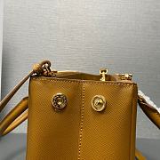 Fortok Prada Galleria Saffiano Leather Bag Brown 1BA863 28×20×12cm - 4