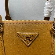 Fortok Prada Galleria Saffiano Leather Bag Brown 1BA863 28×20×12cm - 2
