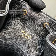 Fortok Prada Black Leather Bucket Bag 1BE018 21×25×15cm - 5