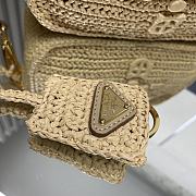 Fortok Prada Crochet Prada Brique Bag in Natural 1BH196 20x13x7cm - 6