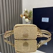 Fortok Prada Crochet Prada Brique Bag in Natural 1BH196 20x13x7cm - 4