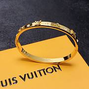 Fortok Louis Vuitton Letter Diamond Bracelet Gold/Silver - 2