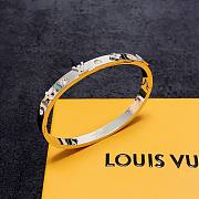 Fortok Louis Vuitton Letter Diamond Bracelet Gold/Silver - 3