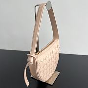 Fortok Bottega Veneta Sunrise Pink Leather Shoulder Bag 23x15x4cm - 6