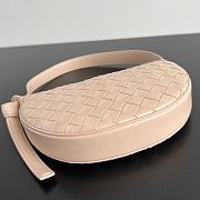 Fortok Bottega Veneta Sunrise Pink Leather Shoulder Bag 23x15x4cm - 4