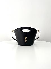 Fortok Saint Laurent Celia Mini Tote In Black Smooth Leather 791069 29x19.5x10cm - 1